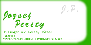 jozsef perity business card
